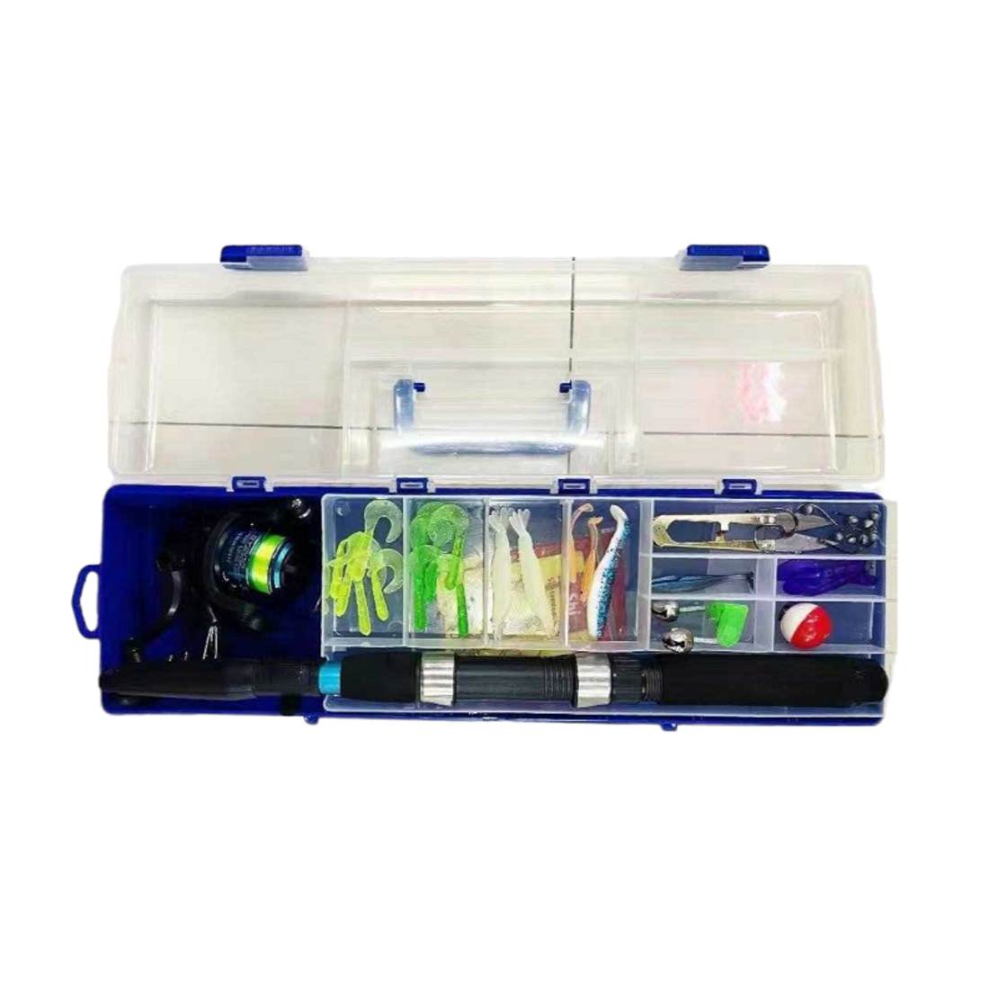Cutie cu set complet de accesorii de pescuit - 31501