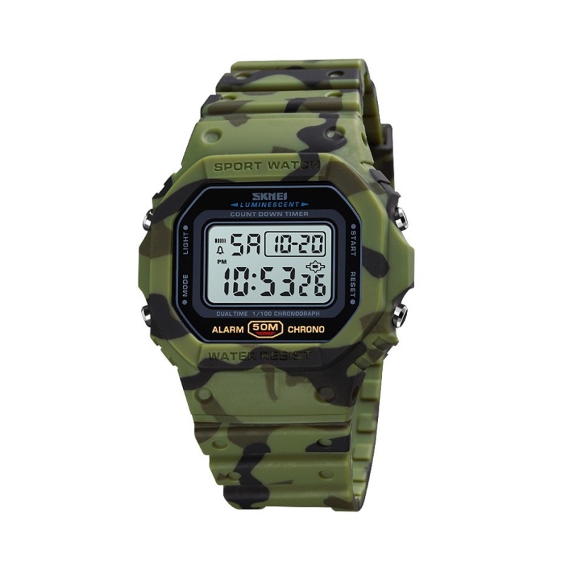 Ceas de mână digitală - Skmei - 1628 - Verde Armată