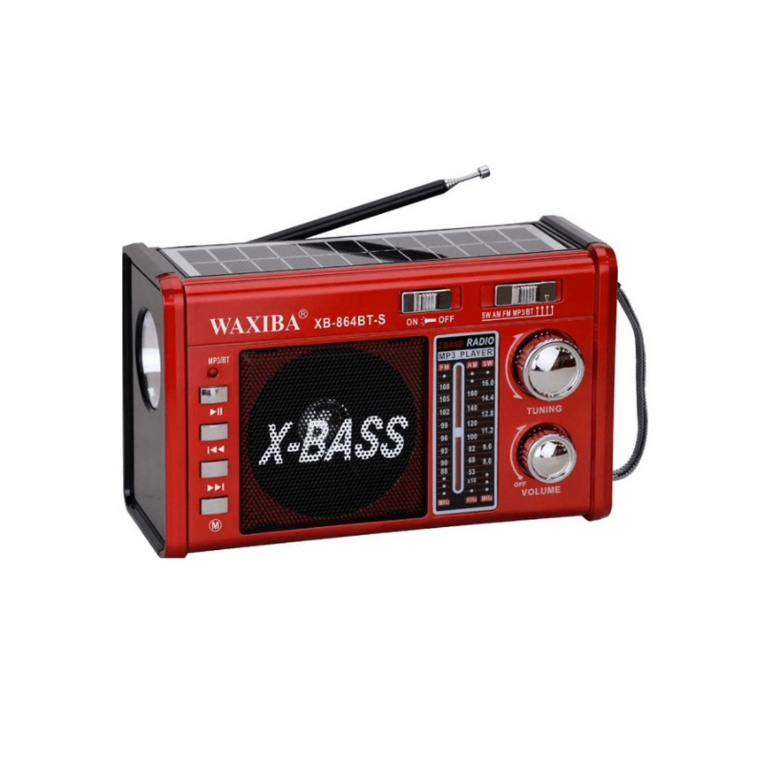 Radio fără fir cu panou solar - XB864 BT -S - 108648