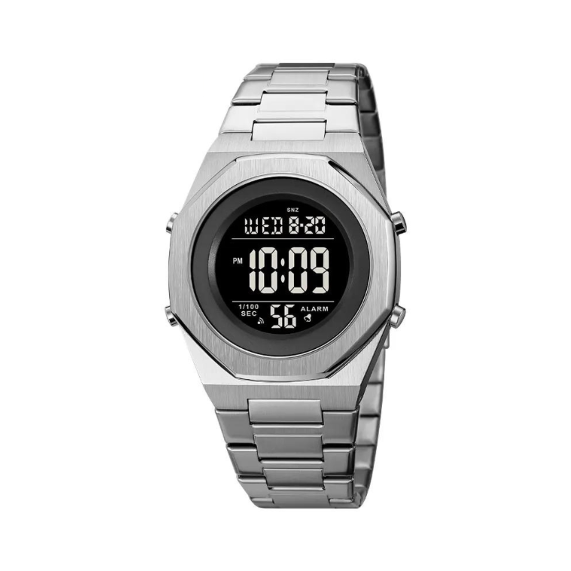 Ceas de mână digital - Skmei - 2066 - Argintiu/Negru