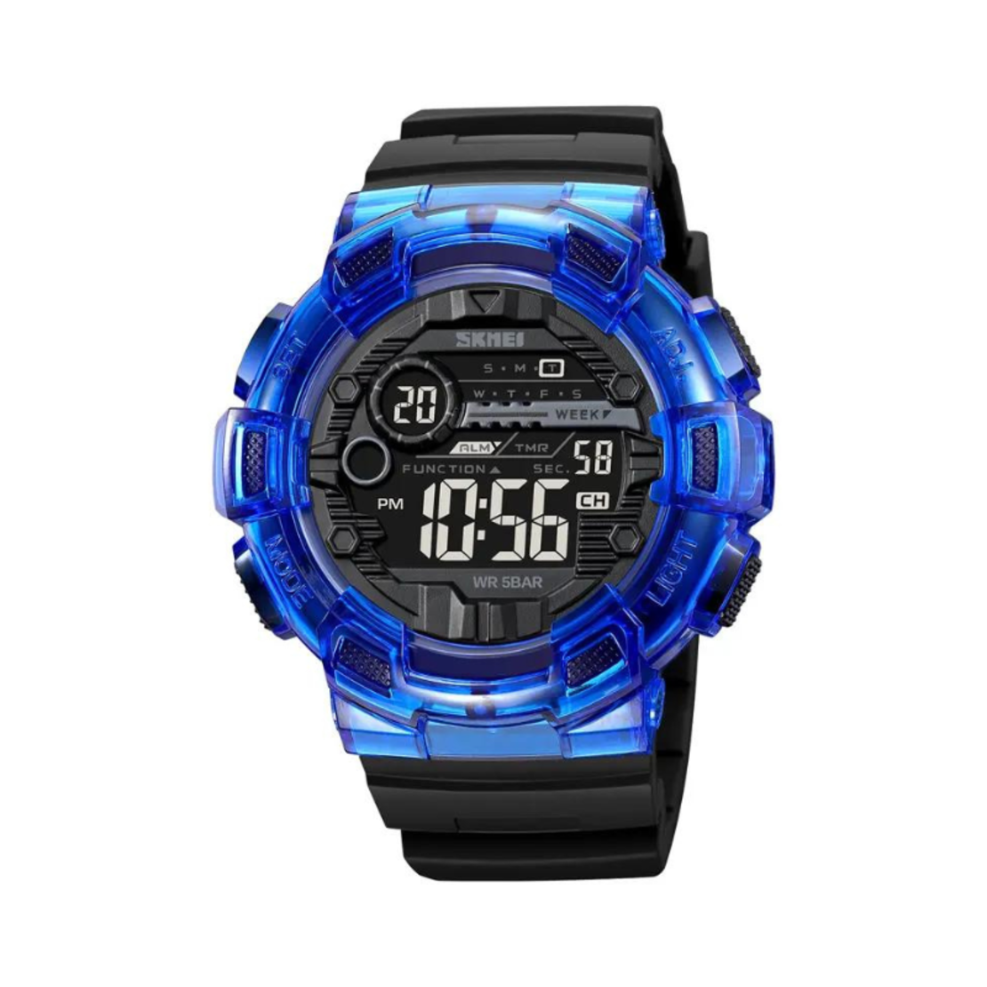 Ceas digital de mână - Skmei - 2110 - Negru/Albastru