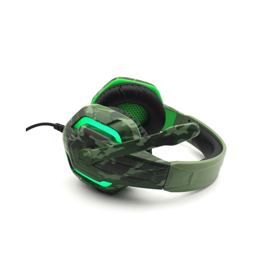 Căști pentru jocuri cu fir - G312 - KOMC - 302810 - Verde Armată