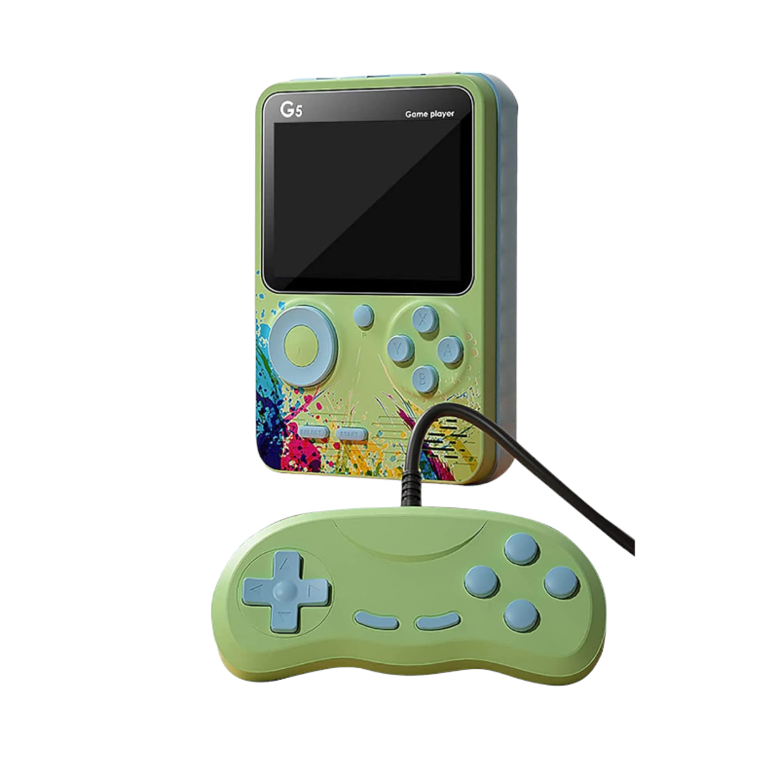 Consola de jocuri portabila cu controler - G5 - 682575 - Verde