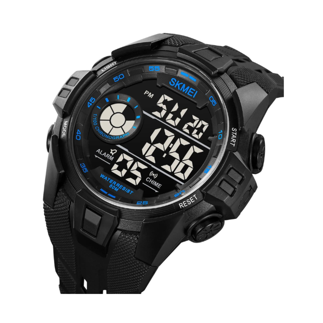 Ceas digital de mână - Skmei - 2123 - negru/albastru