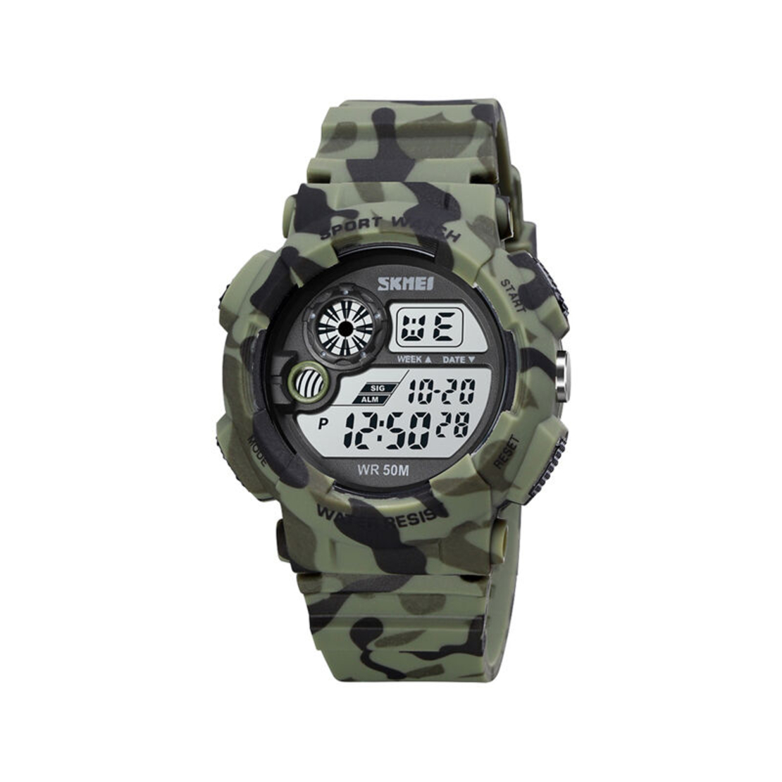 Ceas de mână digitală - Skmei - 1718 - Verde militar