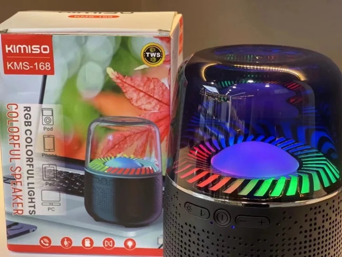Difuzor Bluetooth wireless - KMS-168 - LED RGB - 885529