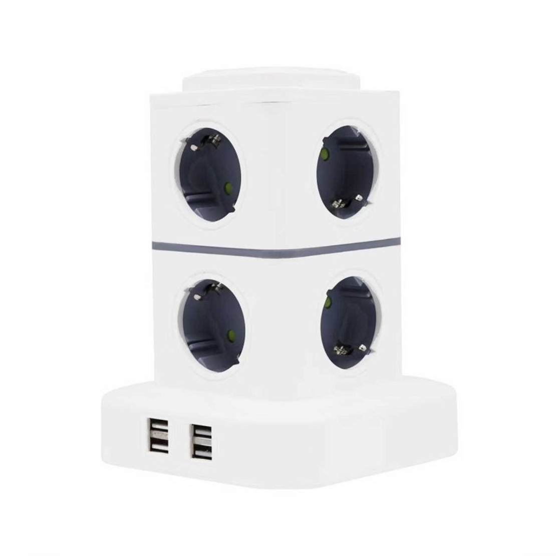 Splitter vertical cu 8 prize - 4USB - RC-G8P - 008237