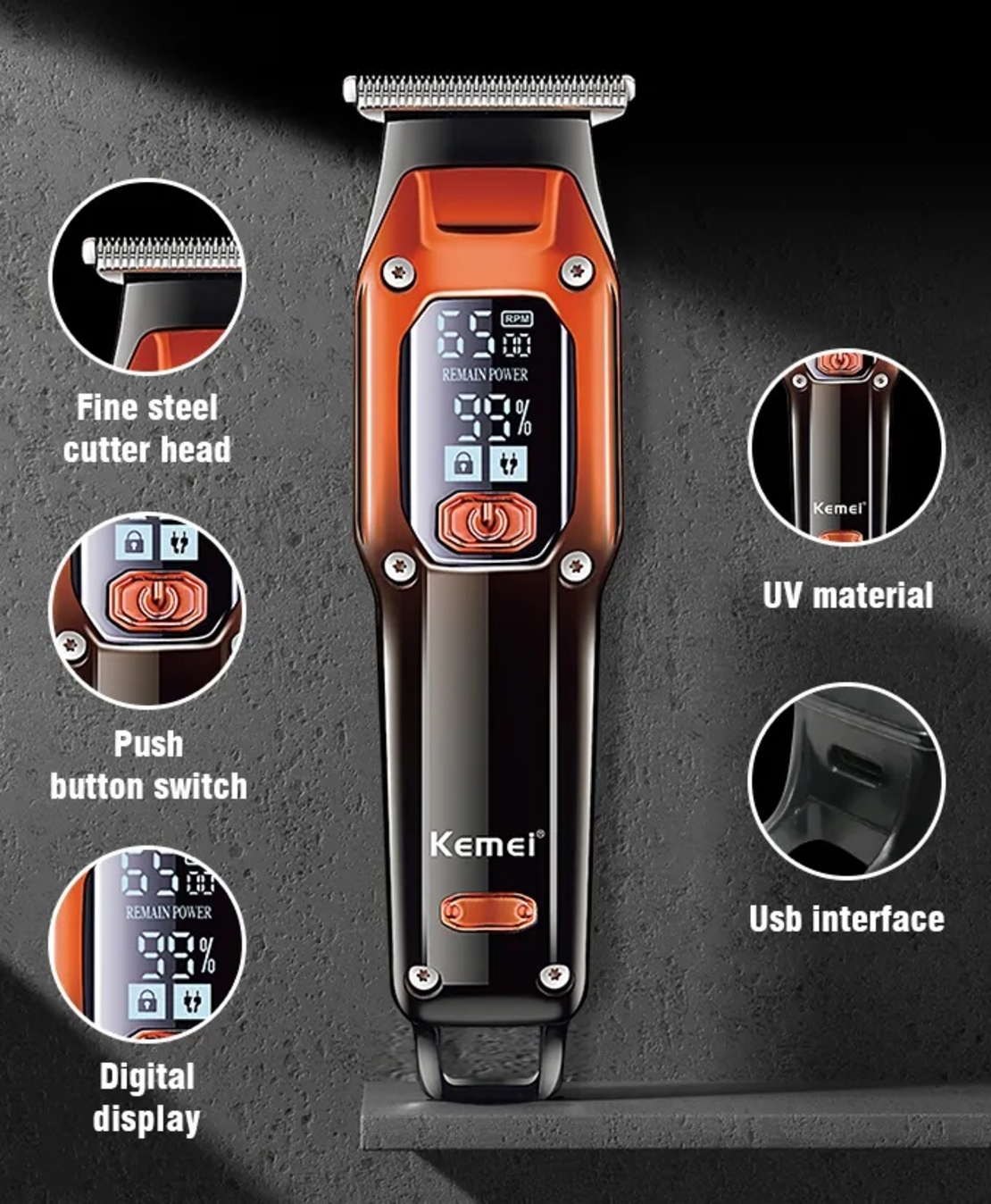 Clipper - KM-658 - Kemei