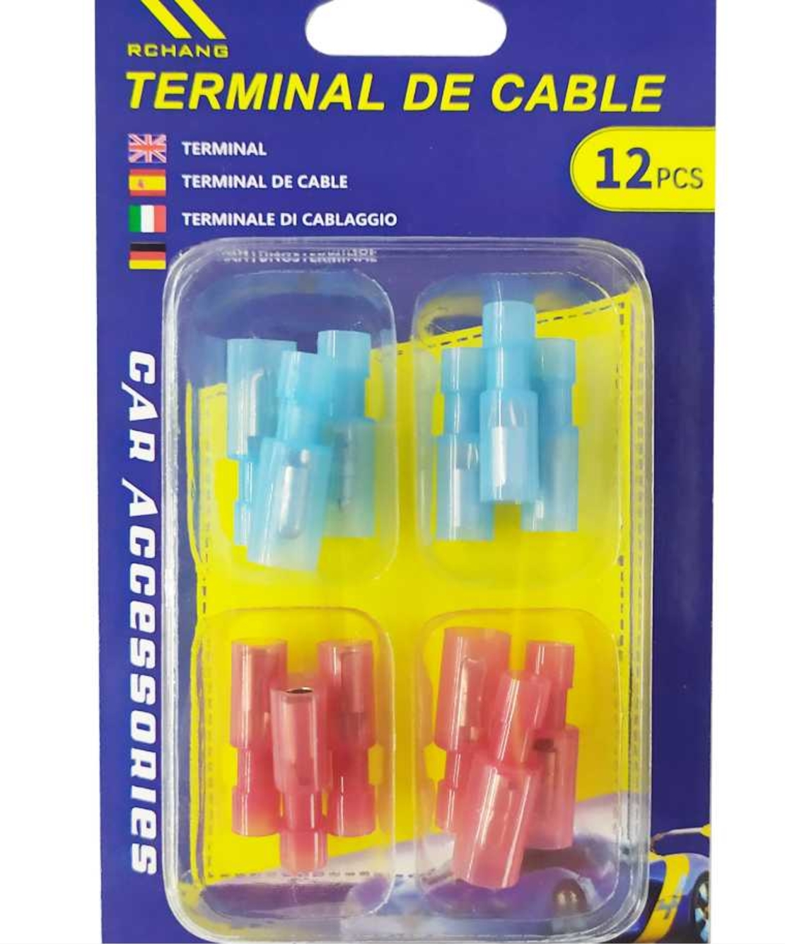 Set 12 terminale de cablu - tata si femela - 142894