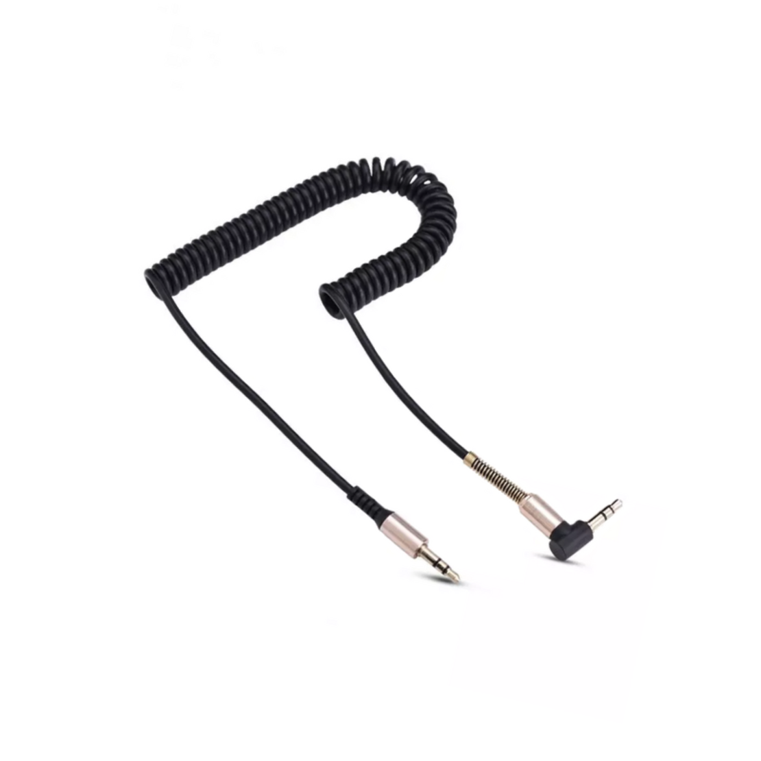 Cablu audio spiralat - ET -AUX23 - Jack 3,5 mm - 880165 - Negru