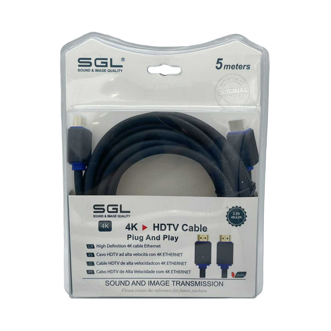 Cablu HDMI - 1592 - Tată/Tată - 5m - 094724