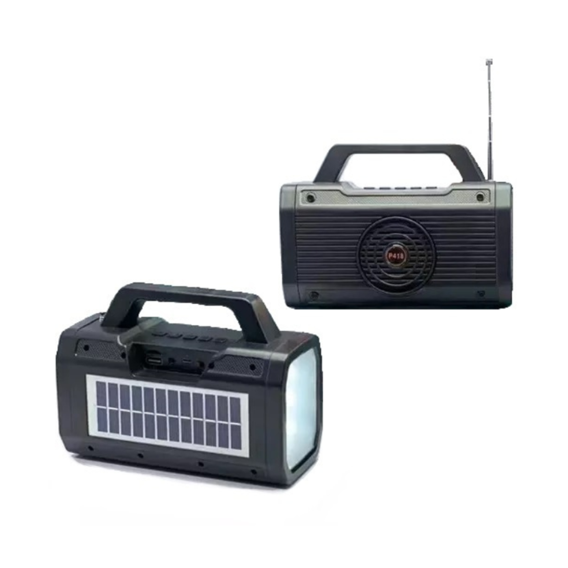 Difuzor Bluetooth Wireless cu Panou Solar - P418 - 884676 - Negru