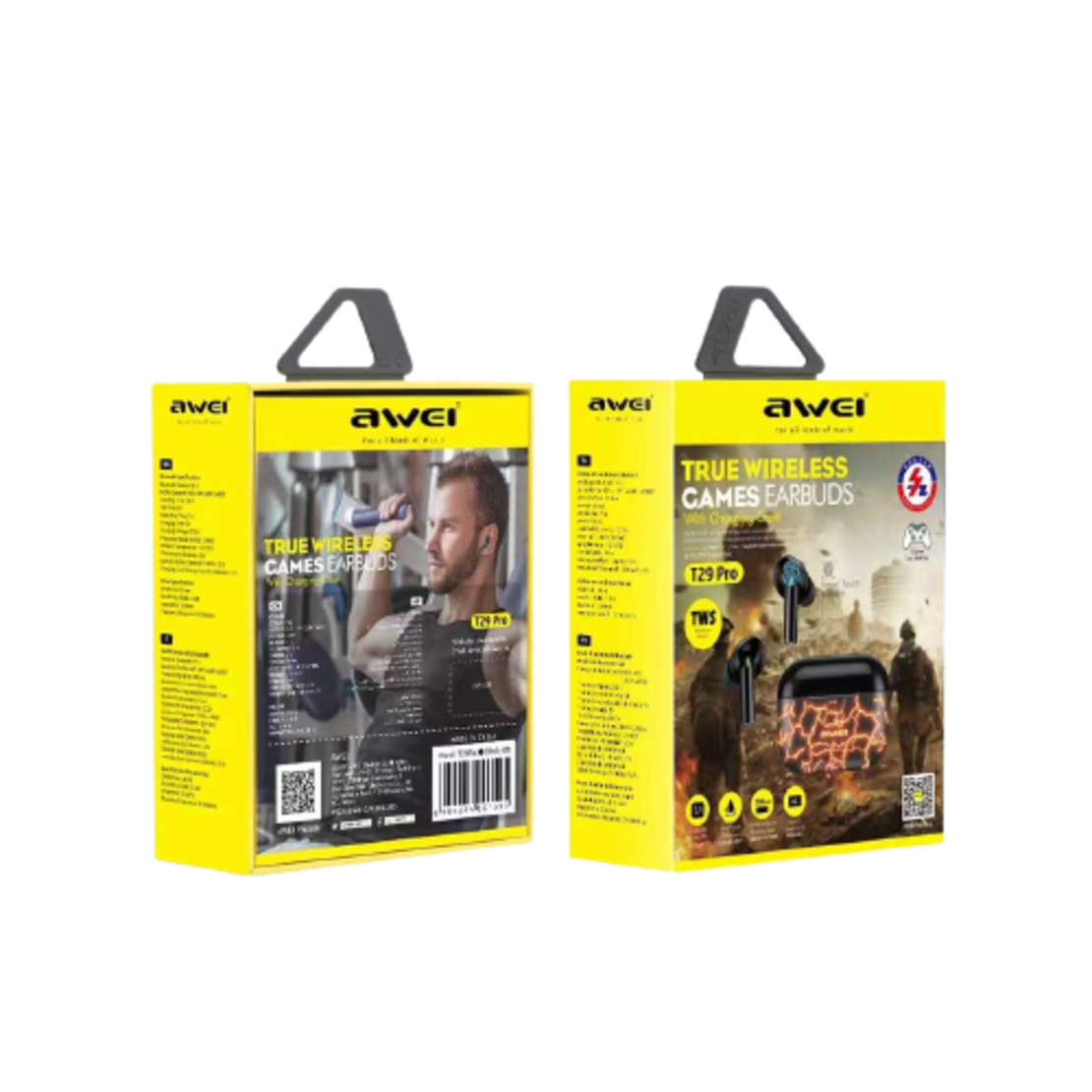 Căști wireless cu carcasă de încărcare - Bluetooth - T29 Pro - AWEI - 888810