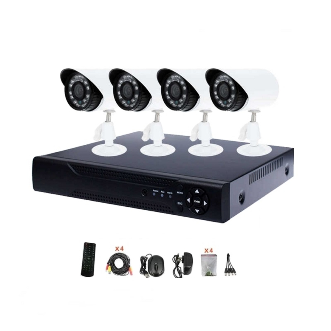 Sistem complet de inregistrare in retea cu 4 camere - CCTV - 020231