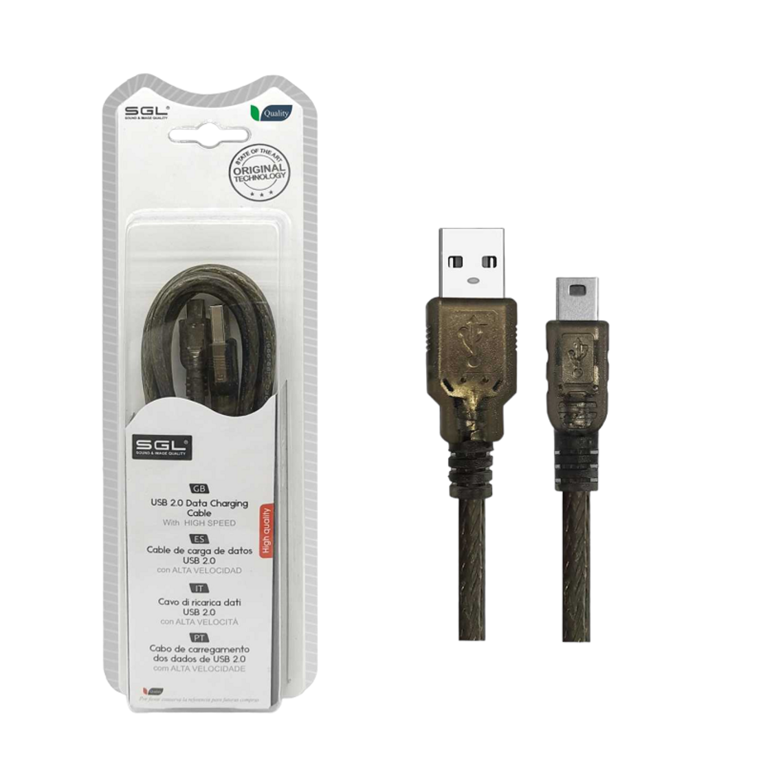 Cablu transfer de date - Date - 3S01 - USB -A tată/USB mini tată - 3m - 097589