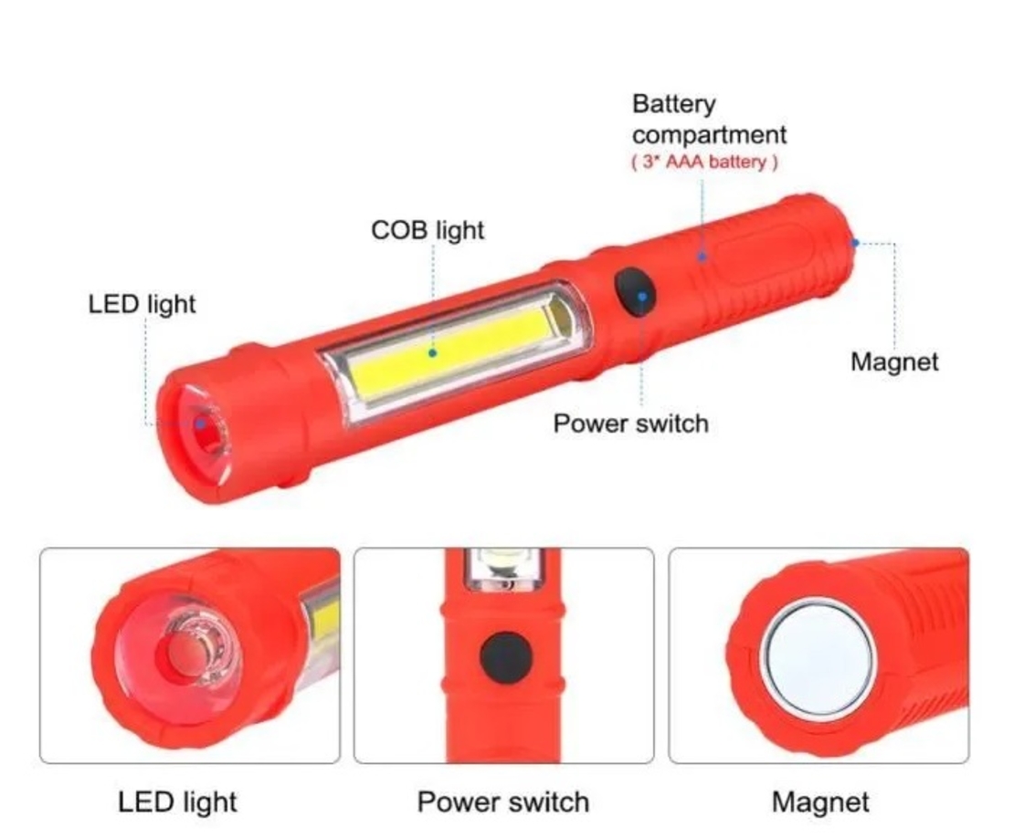 Lanterna Mini LED Reincarcabila - Stick - 909A - 219095 - Rosie