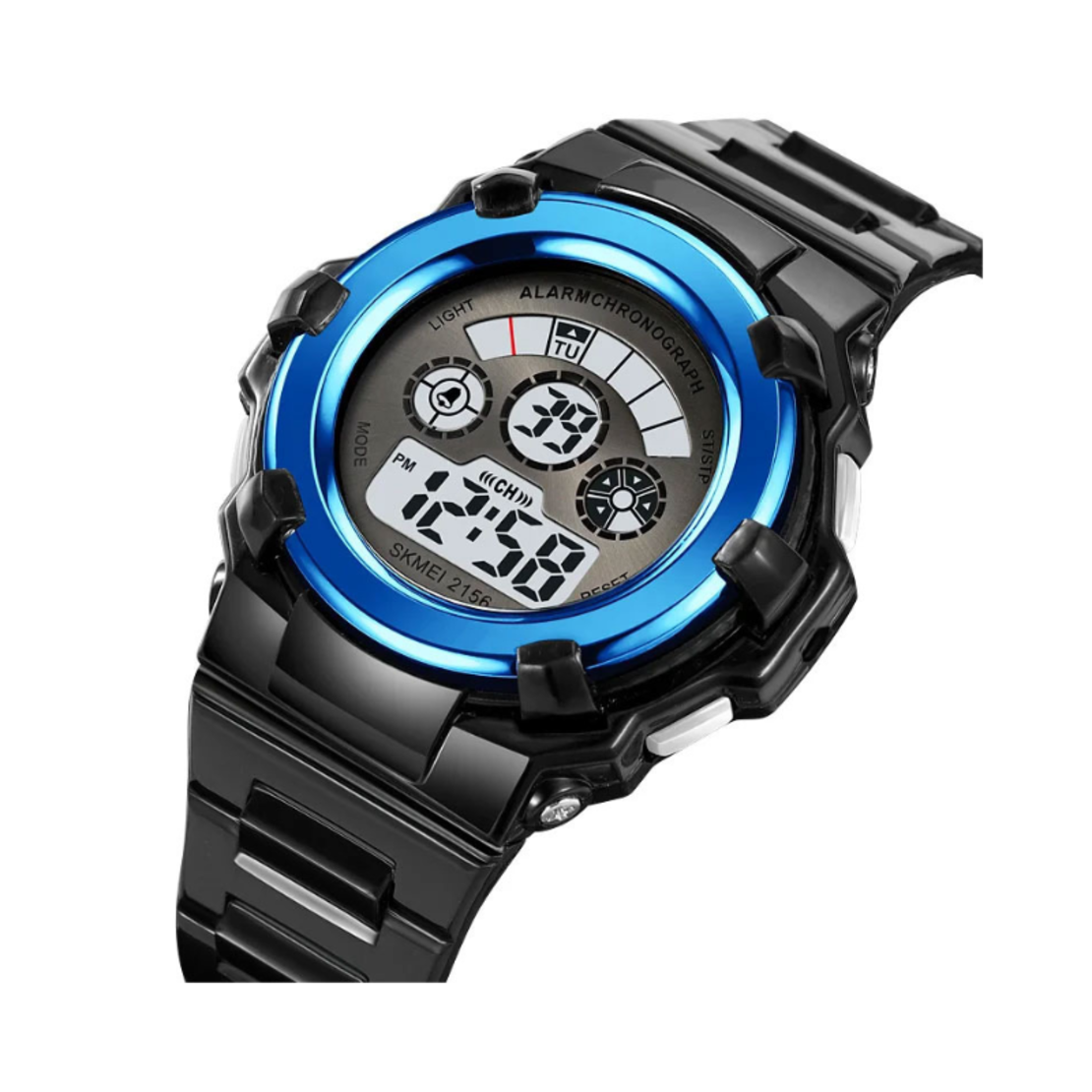 Ceas de mână digital - Skmei - 2156 - negru/albastru