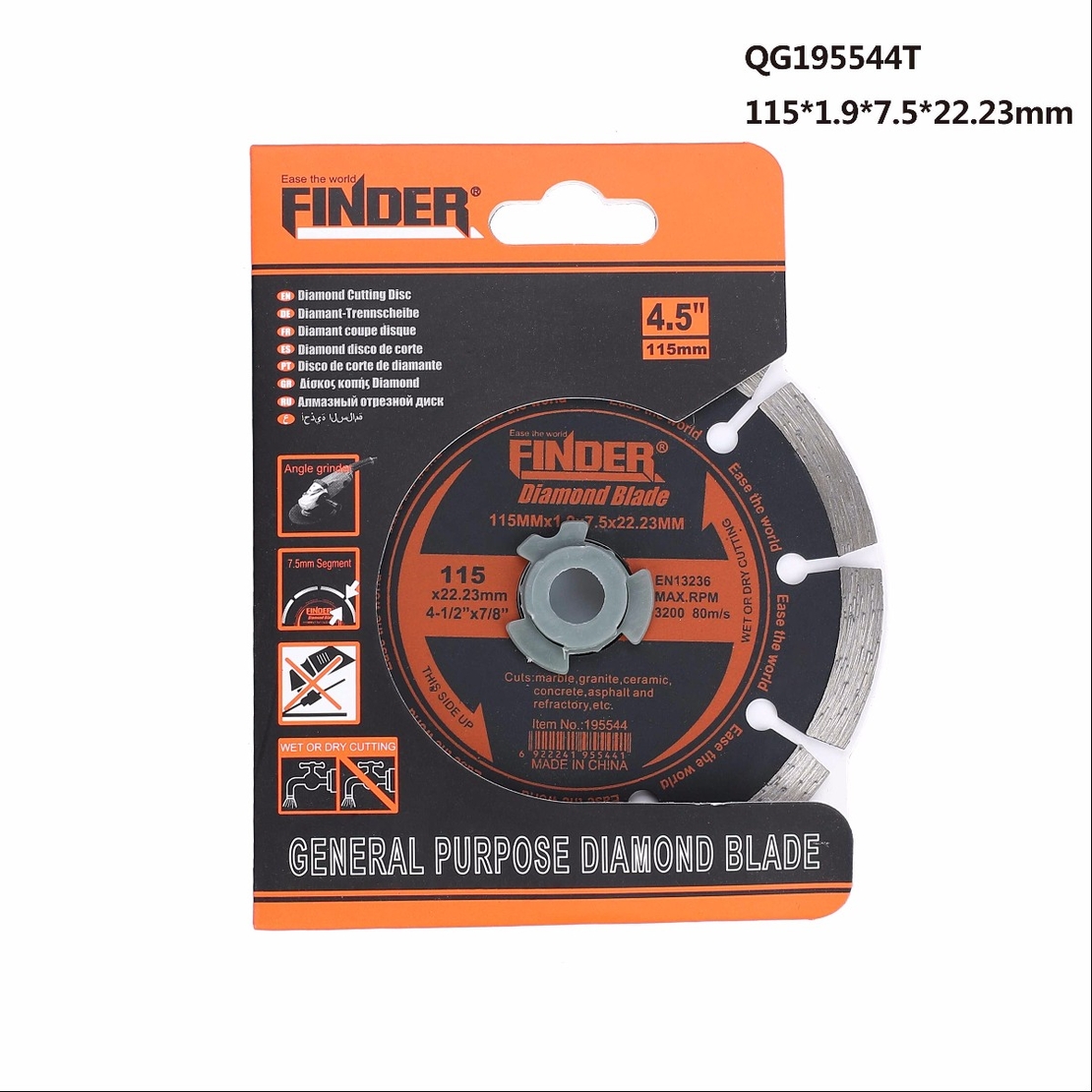 Disc diamant de tăiere uscată - Finder - 4,5