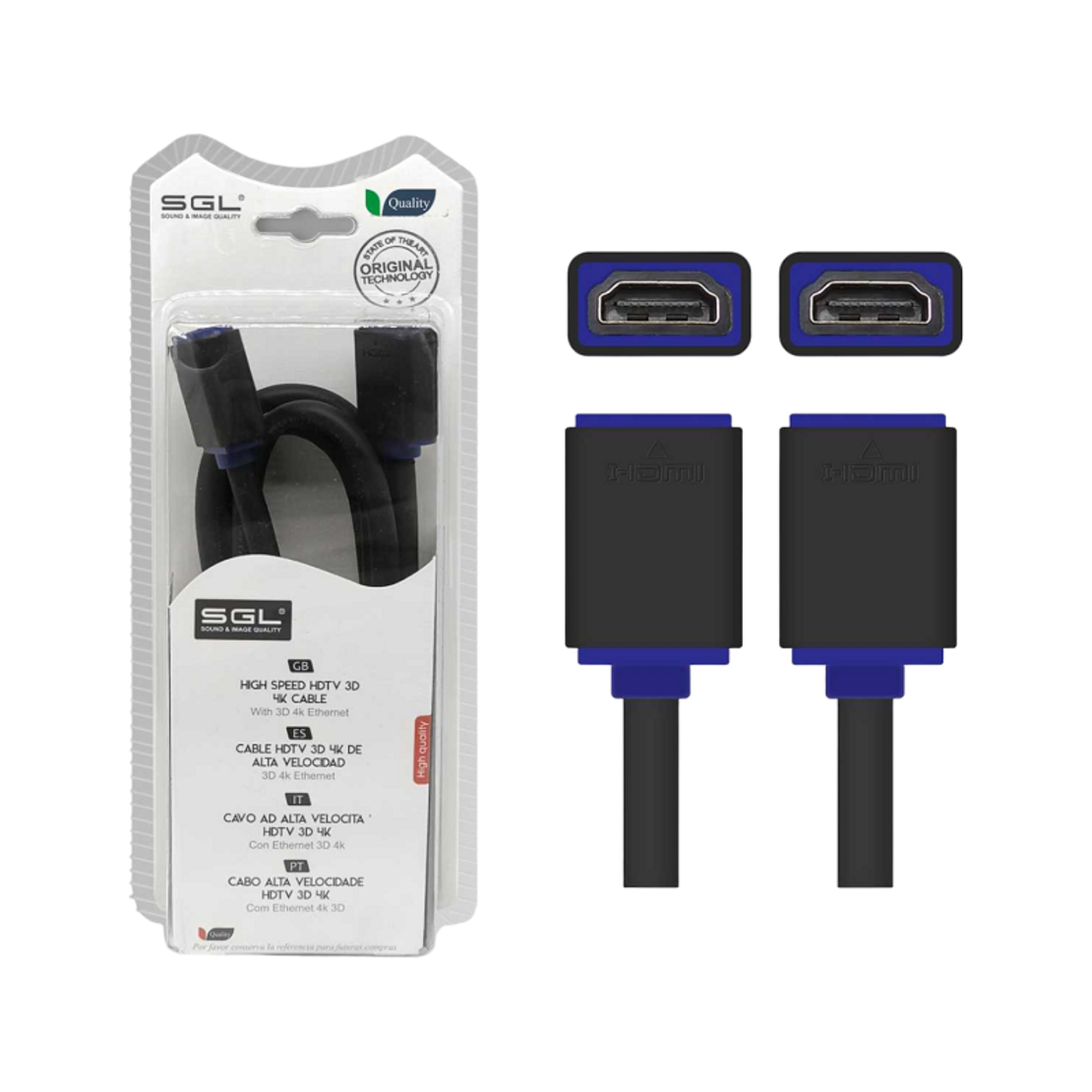 Cablu HDMI cu 2 conectori mamă - A1592CC - 1,5 m - 095707