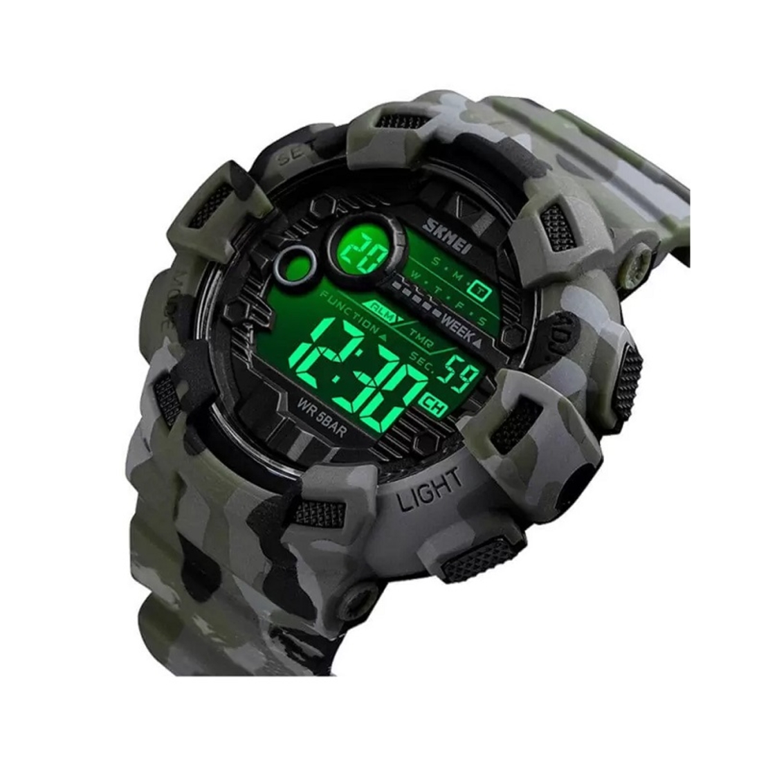 Ceas de mână digitală - Skmei - 1472 - Verde militar