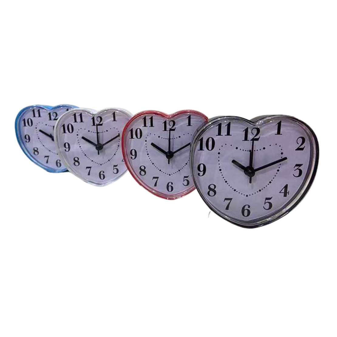 Ceas de birou - Ceas deşteptător - Inimă - H51 - 000037 - Negru