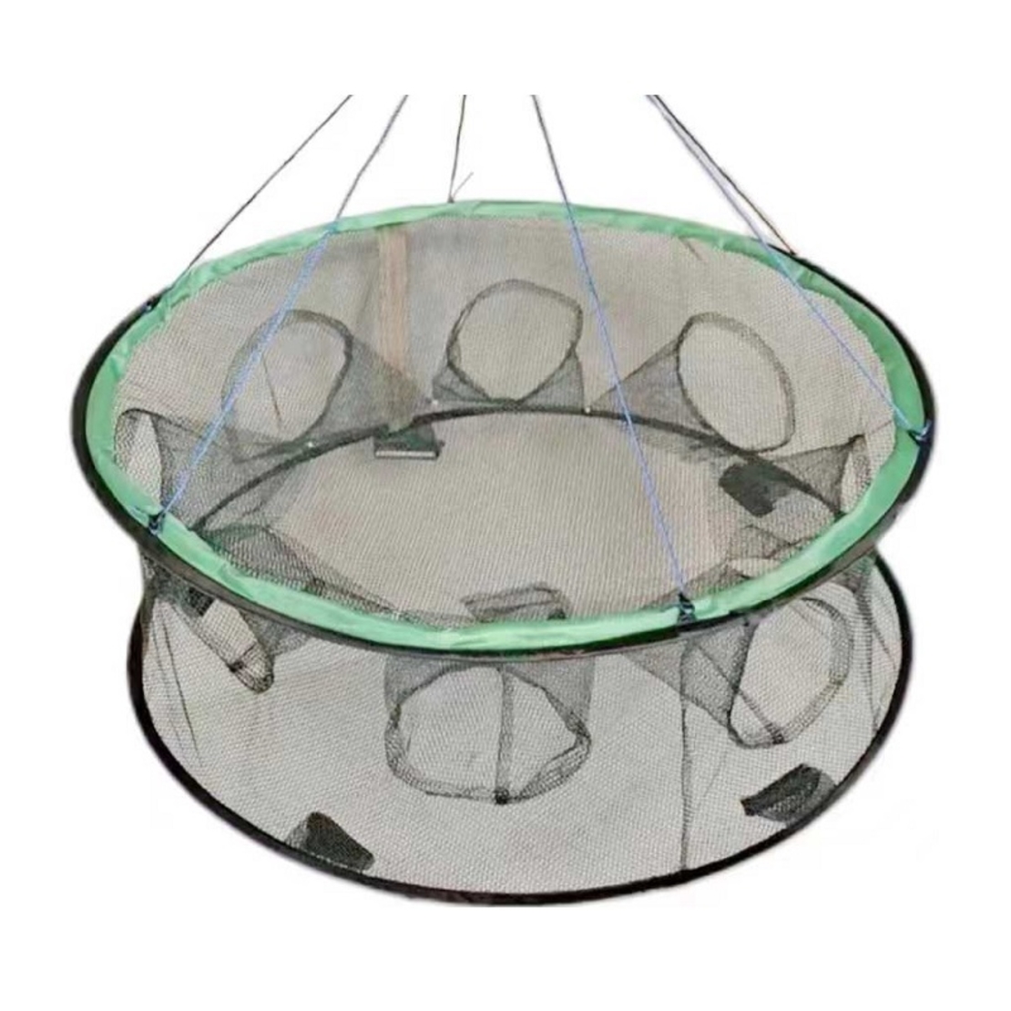 Plasa de pescuit pliabila cu 10 gauri - 70x26 cm - 31380