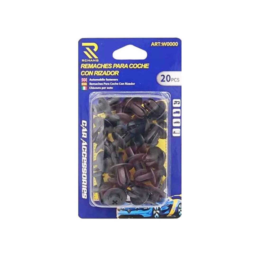 Set de 20 de cleme universale din plastic auto - 157- 125613