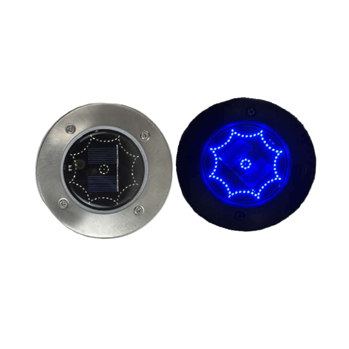 Lampa solara de gradina cu LED - Cu cui - 4buc - Albastru - 431145