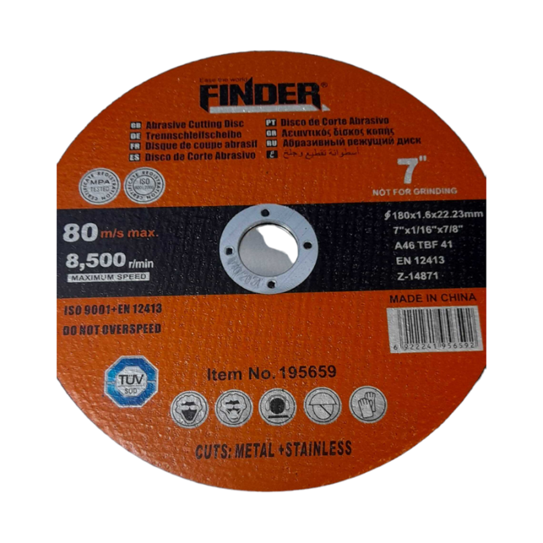 Disc de tăiere - 4,5'' - Finder - 195659