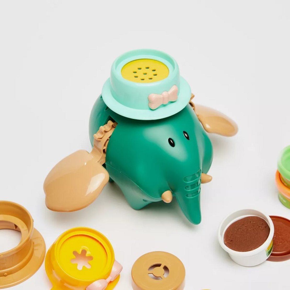 Set cu plastilina si presa in forma de elefant - 5838-37 - 310414