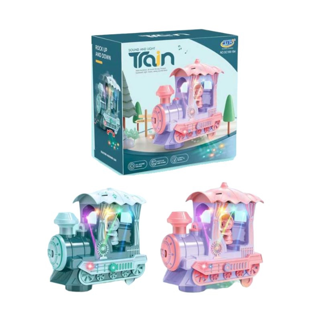 Jucărie interactivă - Locomotivă cu sunete și lumini - 169-164 - 865788