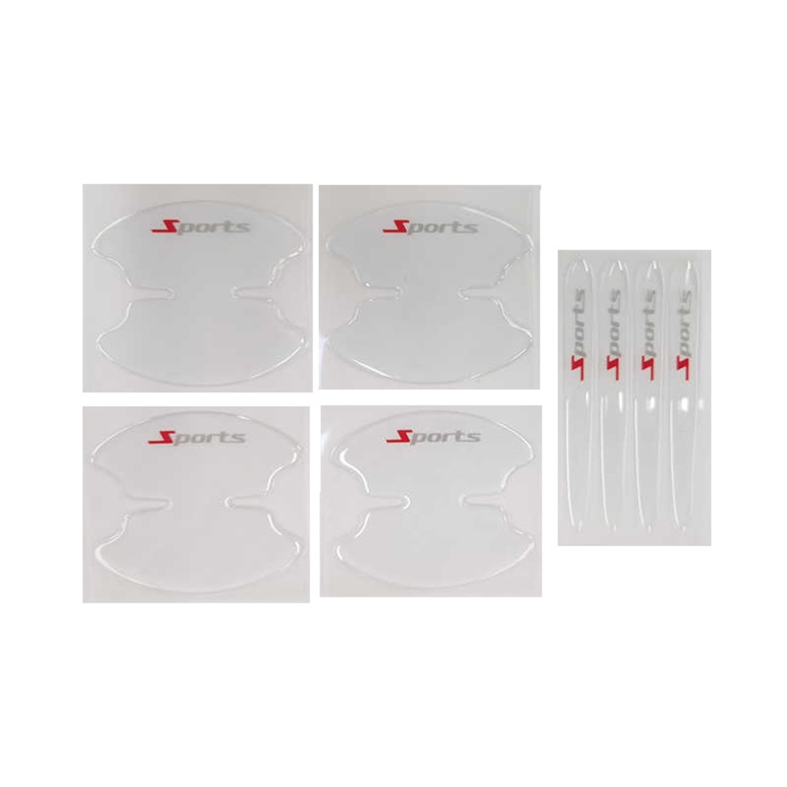 Set de 4 autocolante universale de protecție pentru mânerul ușii mașinii - 1405411/k - 140770