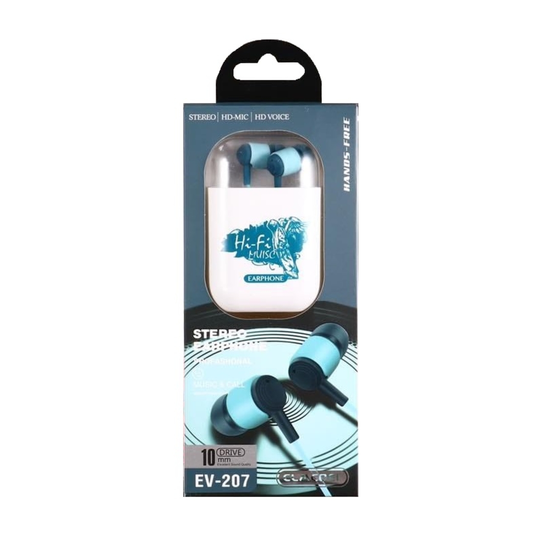 Căști cu cablu și cutie - EV -207 - 202296 - Verde
