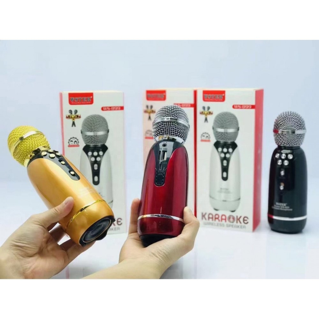 Microfon karaoke wireless - WS -899 - Weisre - 883358 - Aur