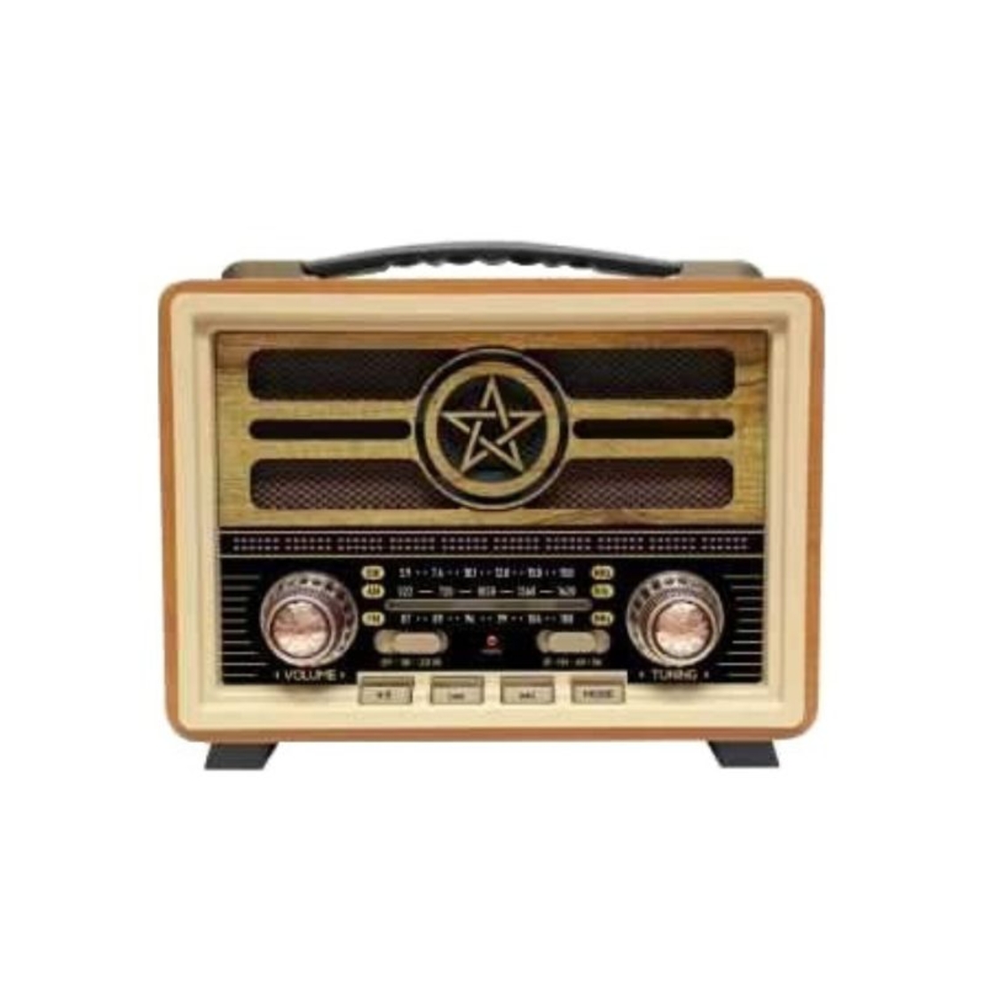 Radio fără fir retro - MD-2026 - 120257 - Galben