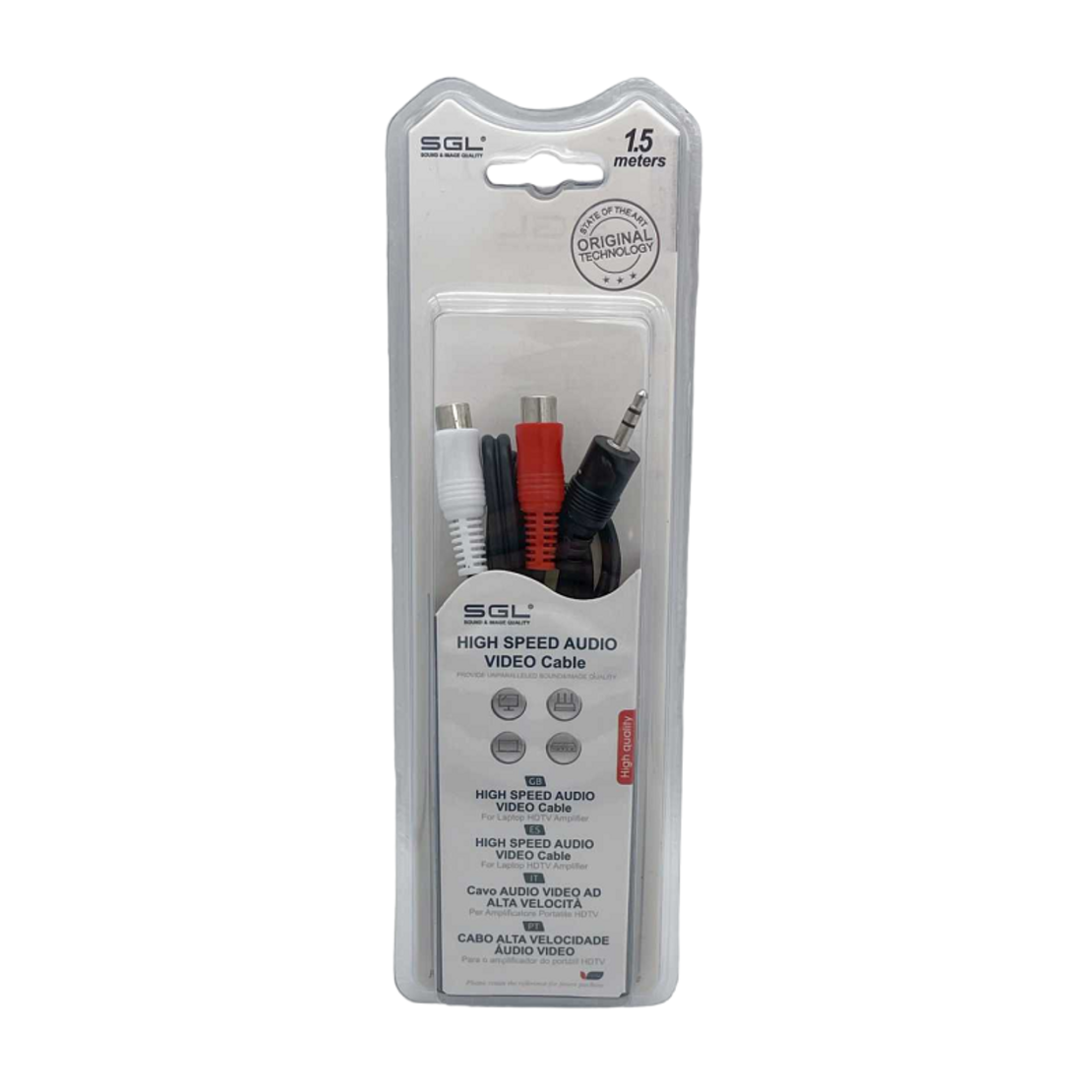 Cablu audio - 1528C - jack 3.5mm mascul/2xRCA femela - 1.5m - 096209