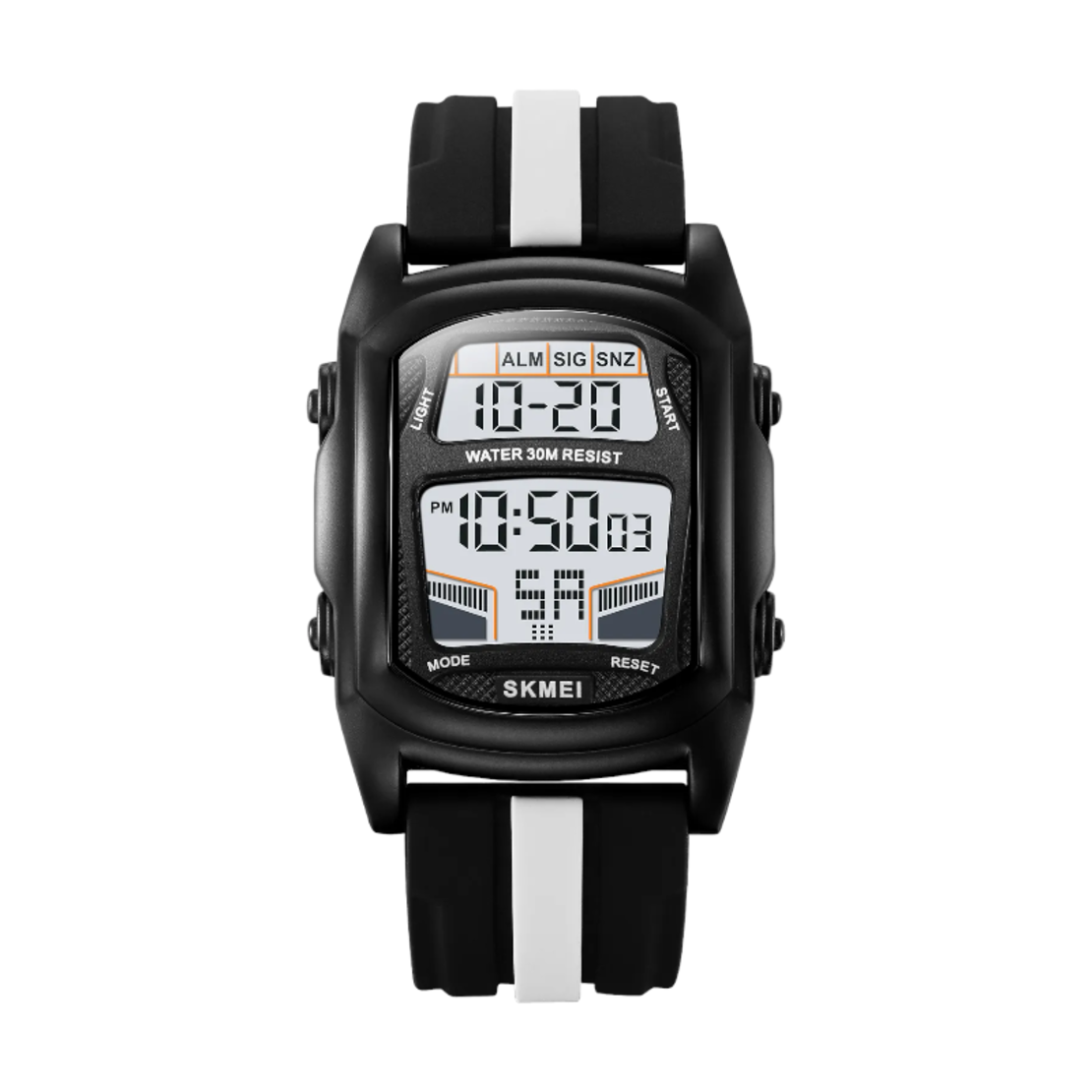 Ceas de mână digital - Skmei - 2203 - Negru/Alb