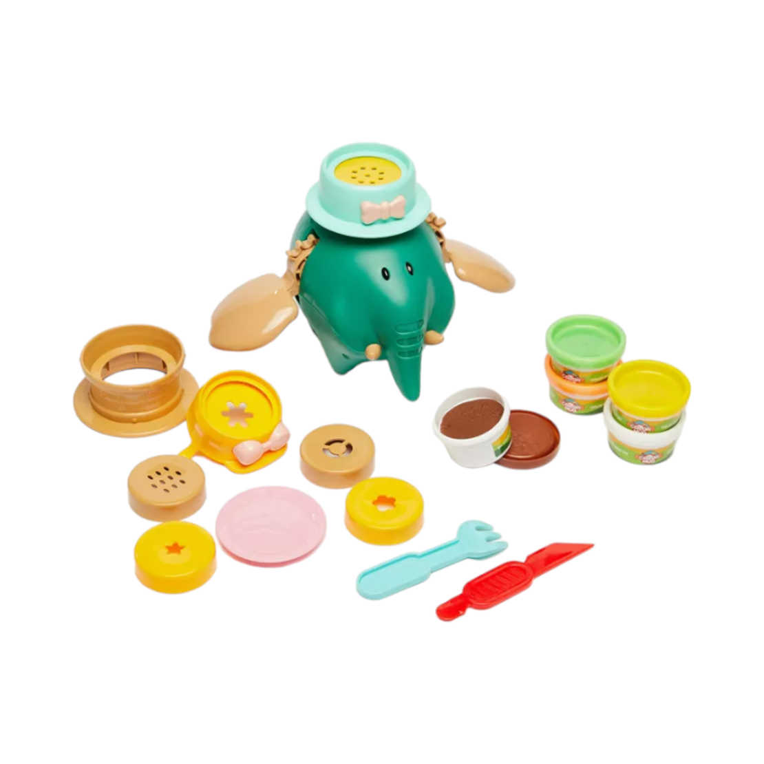 Set cu plastilina si presa in forma de elefant - 5838-37 - 310414