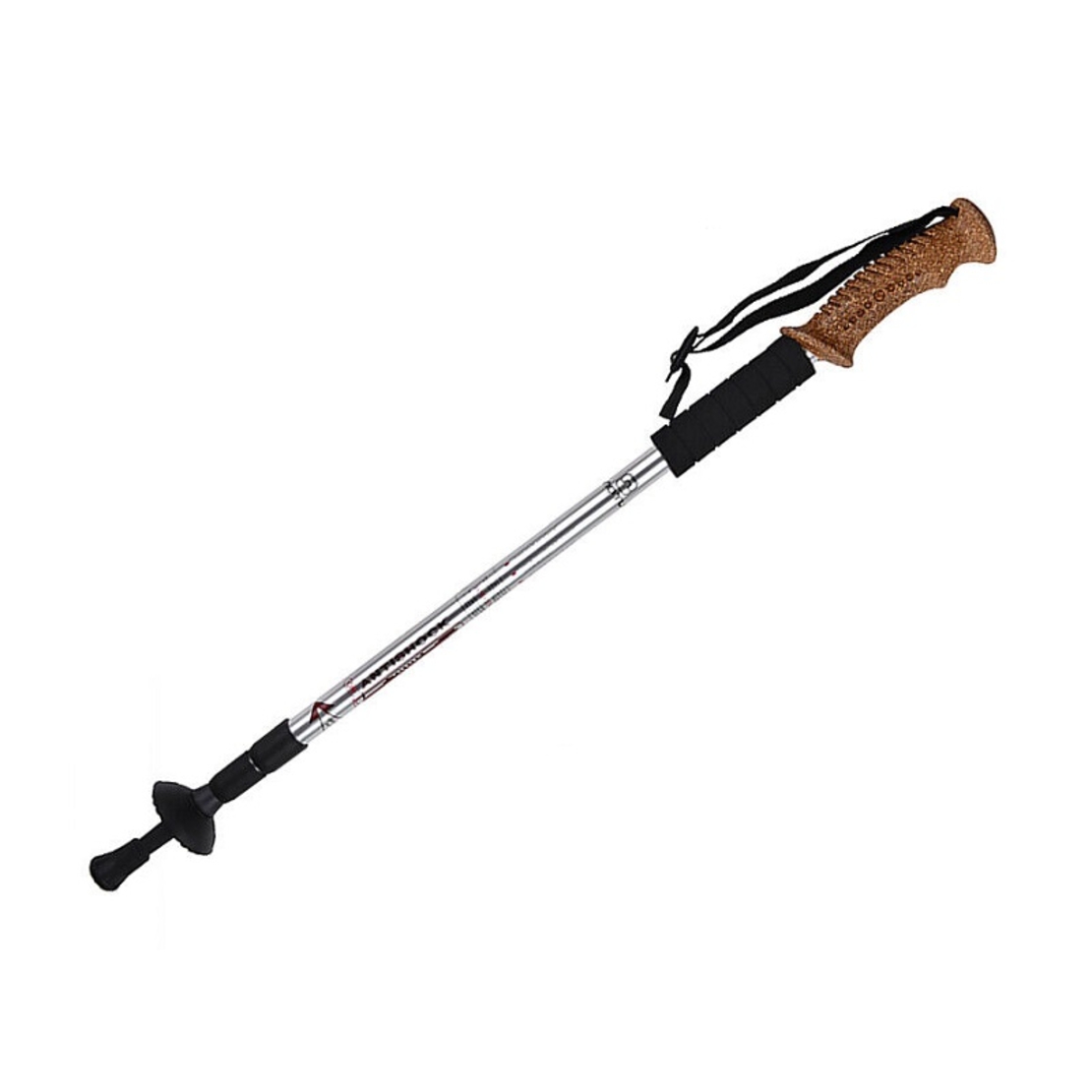 Stâlp de drumeție telescopic - Baston – 050014 - Argintiu