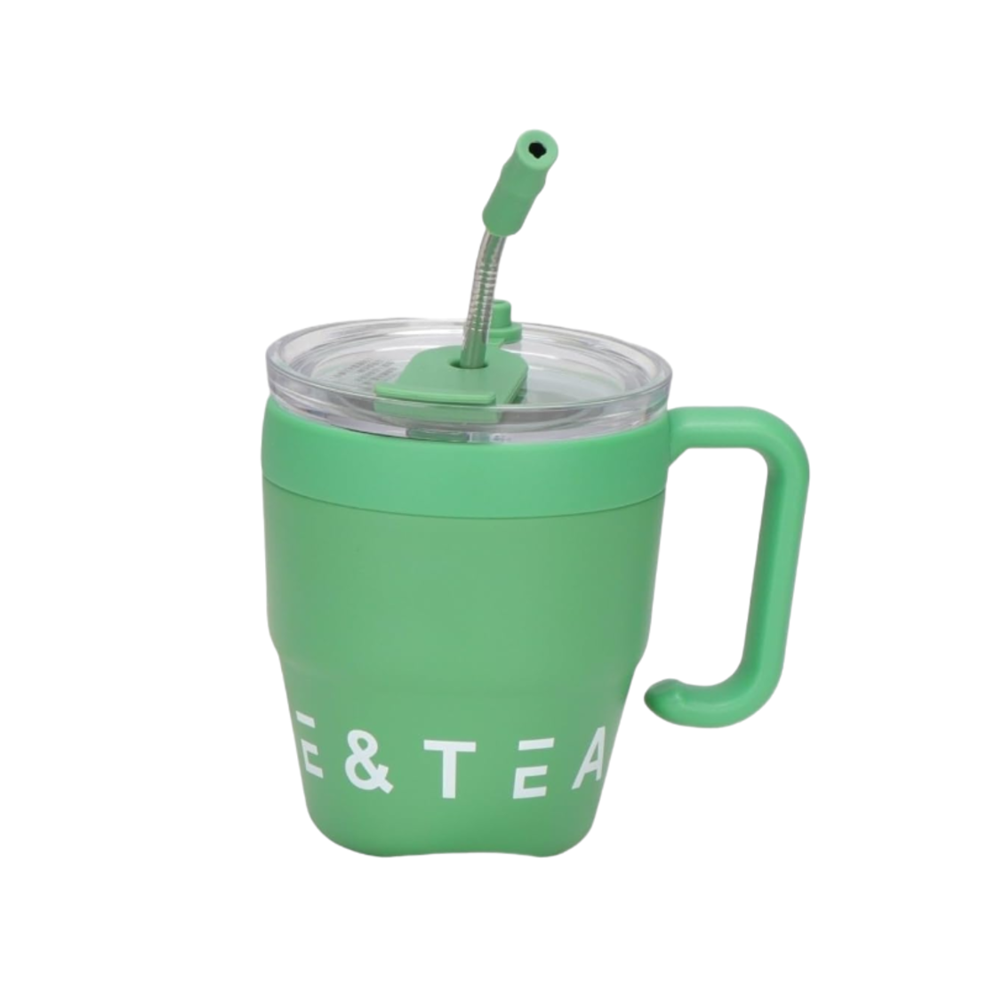 Cana termo cu paie - 450 ml - 954293 - Verde