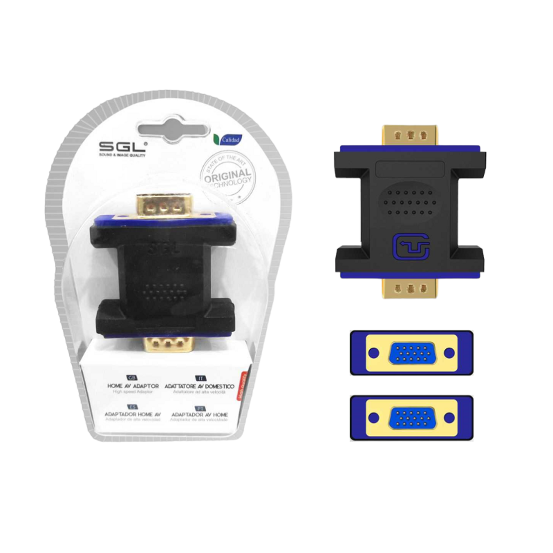 Adaptor video/audio - VGA tată la VGA tată - 6047 - 098432