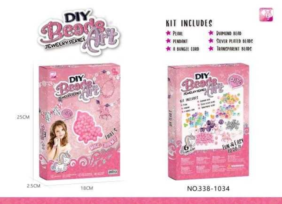 Trusă de bijuterii DIY - 338-1034 - 222271 - Roz
