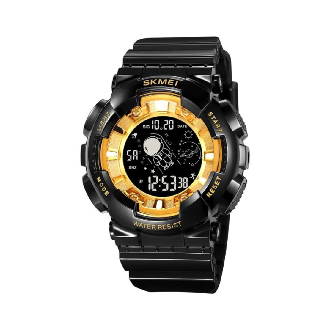 Ceas digital de mână - Skmei - 2035 - Negru/Auriu