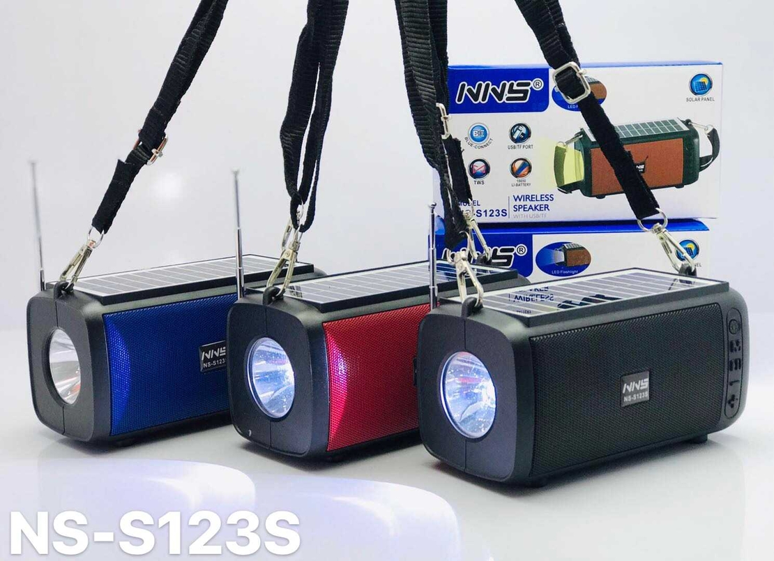 Difuzor Bluetooth Wireless - Solar - NS123S - 881391 - Negru