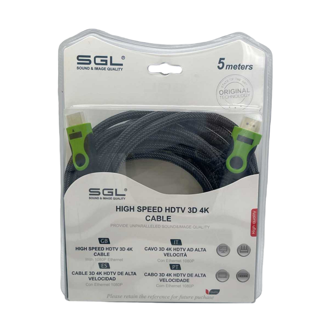 Cablu HDMI cu 2 conectori tată - B1593 - 1.4V - 5m - 094908