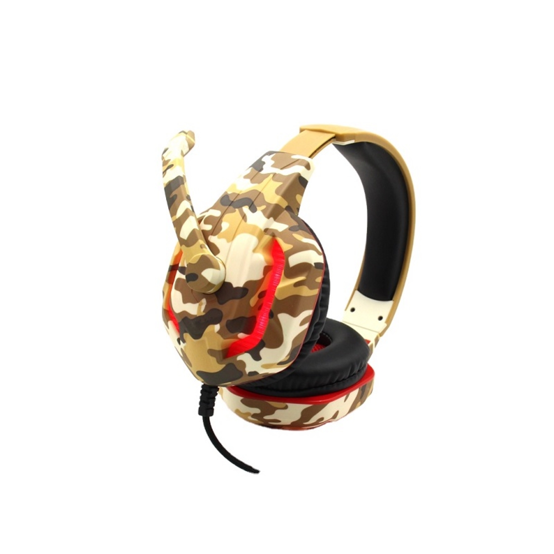 Căști de gaming cu fir - G312 - KOMC - 302810 - maro armat
