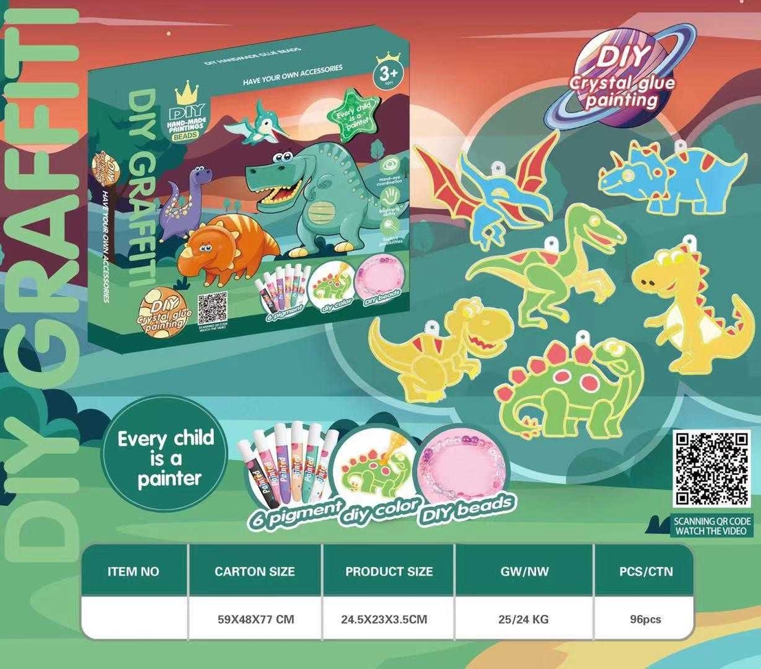 Joc creativ de colorat cu dinozauri - 1688-63 - 567896