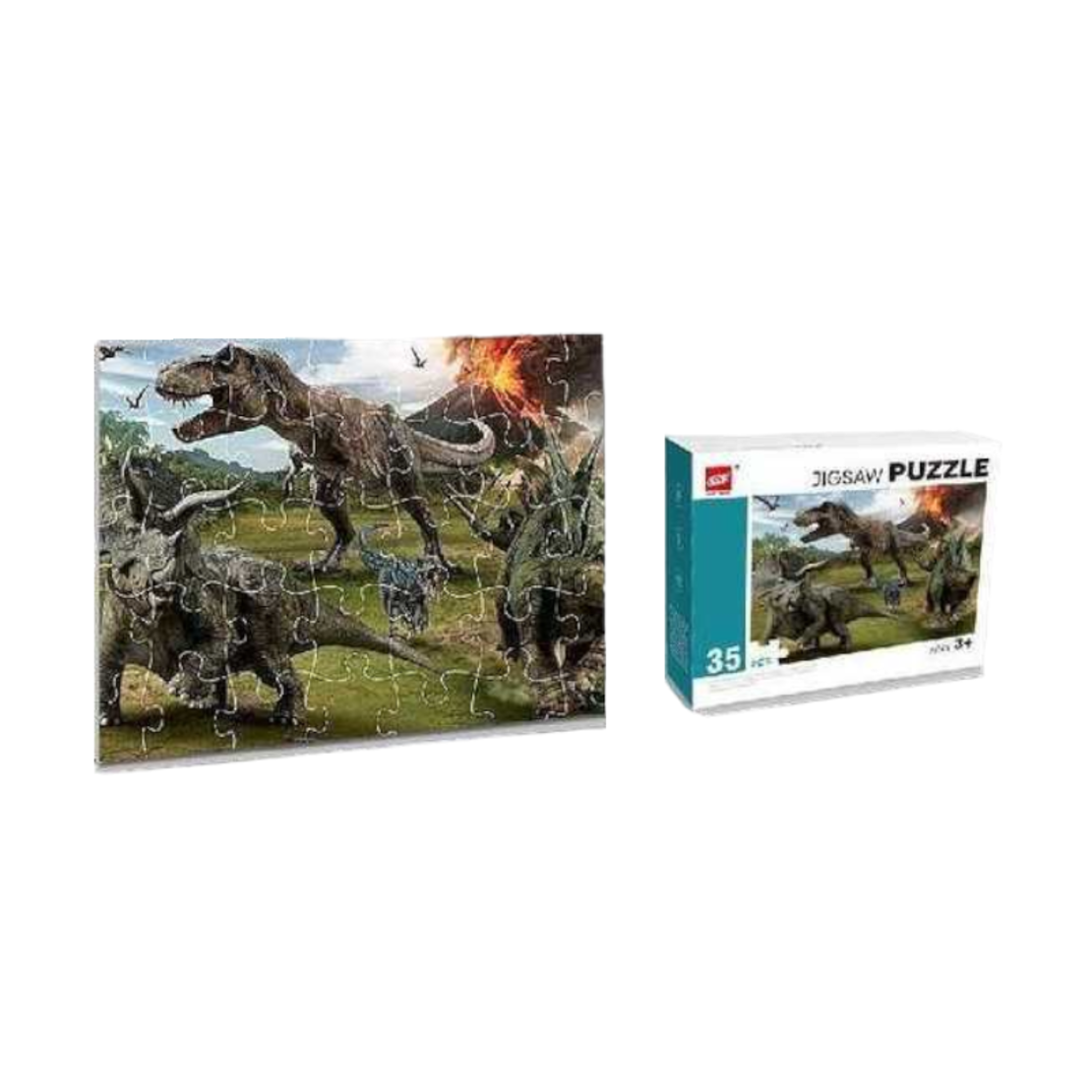 Puzzle pentru copii 35 piese - Dinozauri - GXF035-1135 - 310433