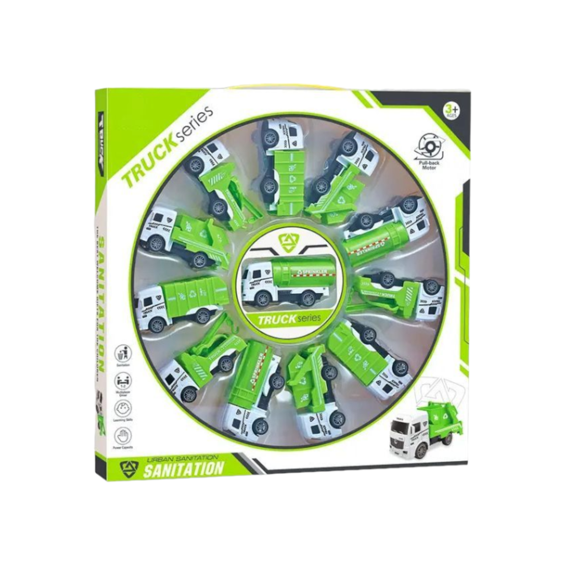 Set copii - Camioane de curatenie - 12buc - XY348-A1312 - 102634