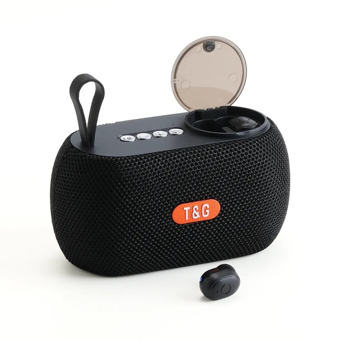 Difuzor Bluetooth fără fir cu set de căști - TG810 - 889459 - Negru